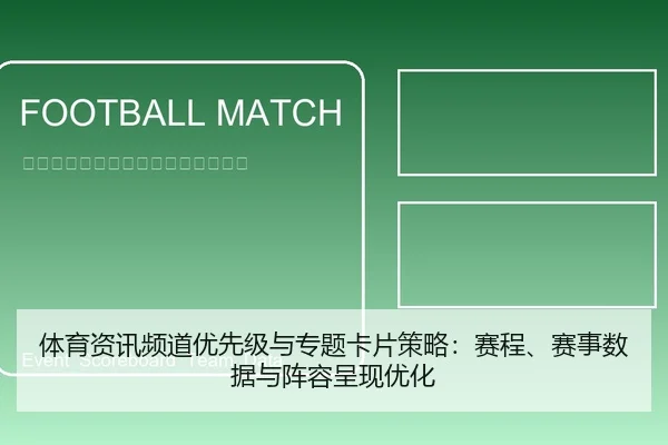 体育资讯频道优先级与专题卡片策略：赛程、赛事数据与阵容呈现优化
